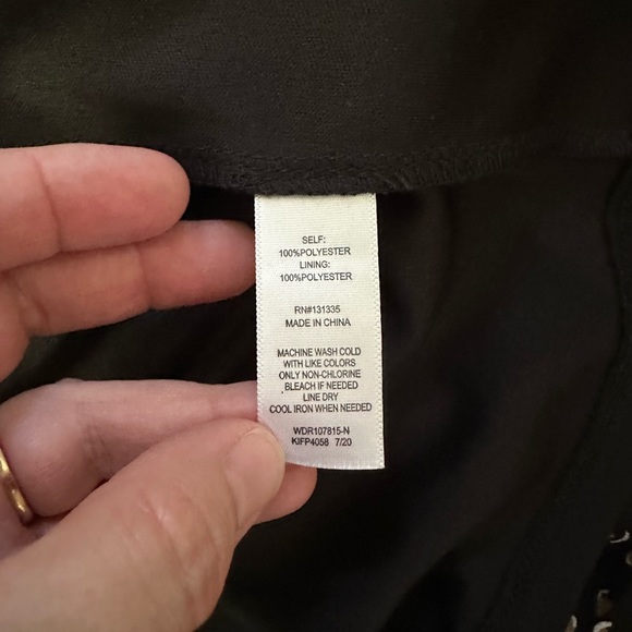 Socialite black and brown dot print mini dress with slip small - Picture 7 of 8